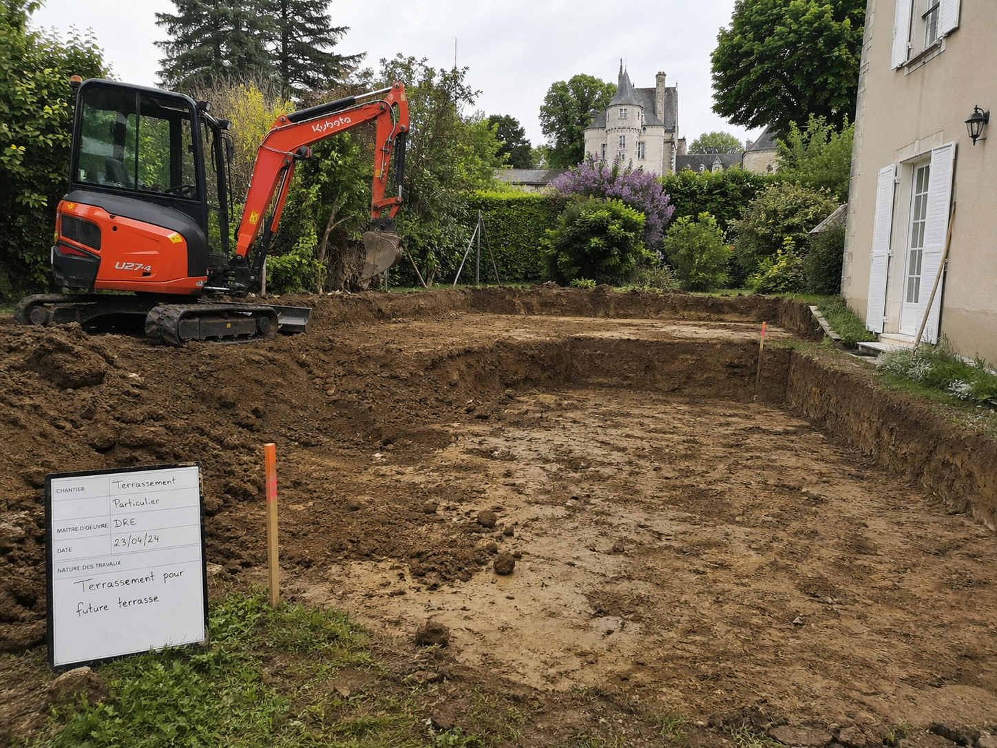 Chantier de terrassement en Indre-et-Loire — TD Terrassement 37